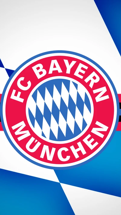 Logotipo do FC Bayern Munique em um fundo colorido