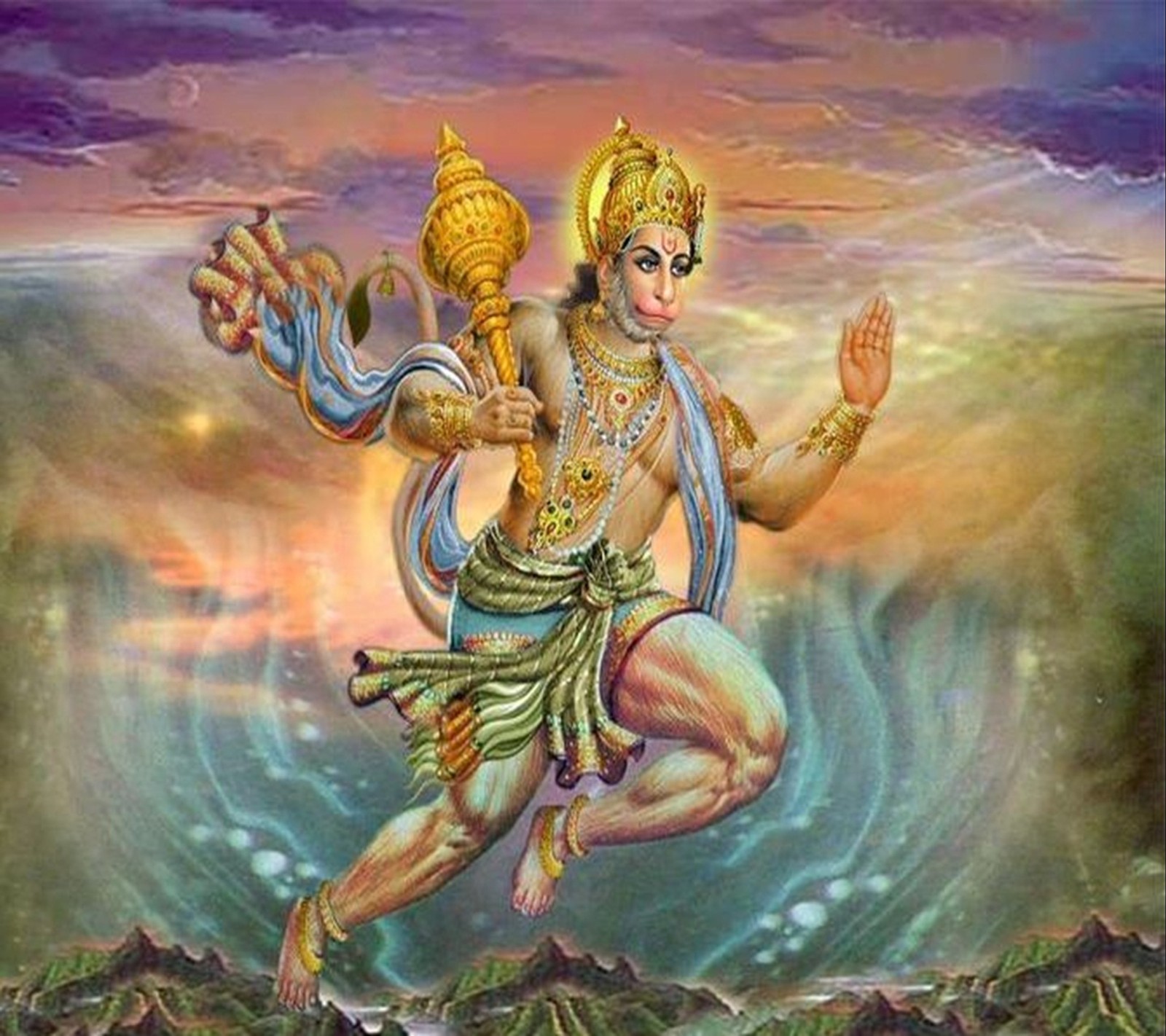 Una pintura de un hombre con una cabeza grande y un gran cuerpo. (2013, hanuman, hd, señor)