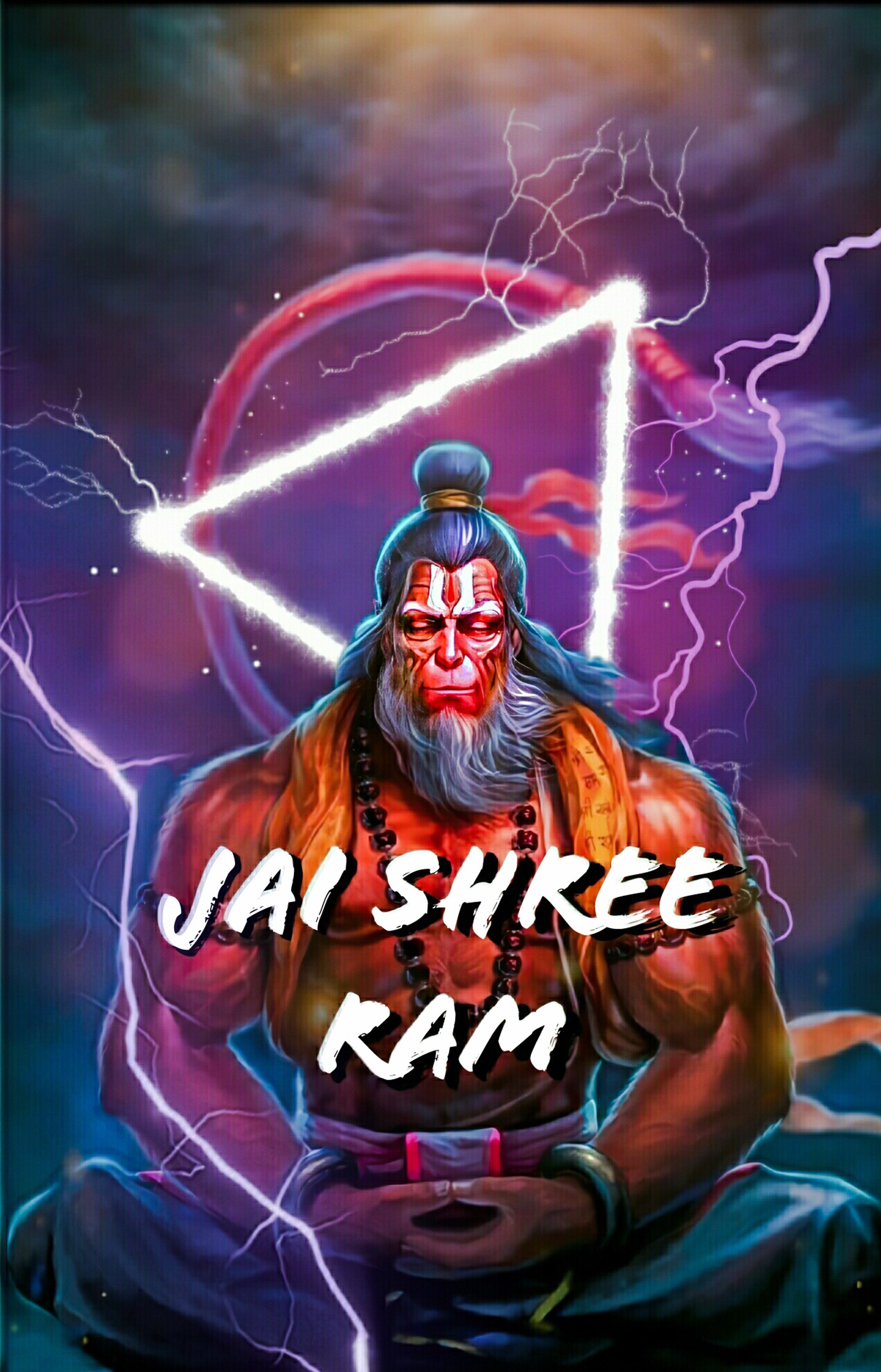 Скачать обои хануман джи, джай шри рама, jai shri ram, ram ji