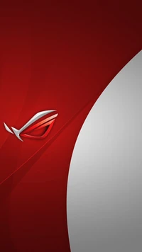 Fundo de jogo Asus ROG com design vermelho ousado