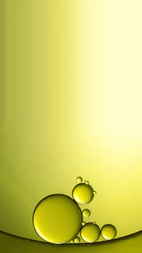 Yellow Circles on a Gradient Background