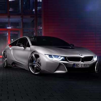 Elegante BMW i8 ajustado para rendimiento y estilo