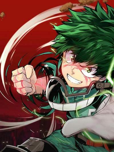 Izuku Midoriya: Der heroische Sprung der Akademie im Anime-Abenteuer