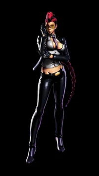 Fierce Street Fighter Viper in Stylish Black Attire