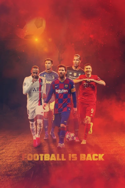 barca, cr7, cristiano, football is back, levy