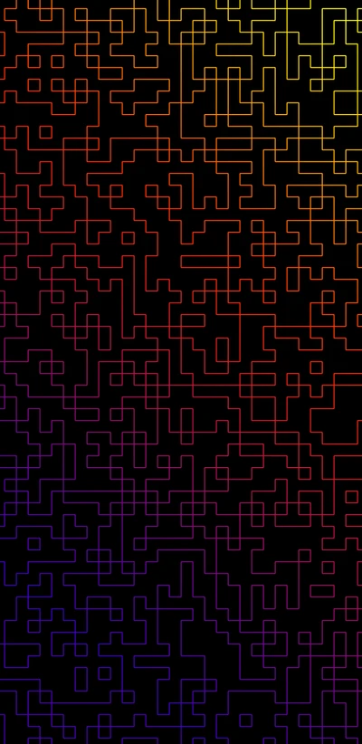 Lebhaftes Amoled-Linienmuster auf dunklem Hintergrund