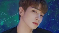 Hangyul: Captivating K-Pop Star in Ethereal Setting