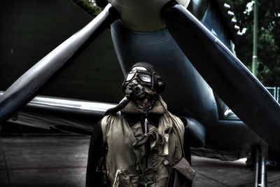 pilot, fighter aircraft, flight, mask, aviation