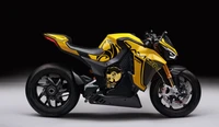 Damon Hyperfighter: Futuristic Electric Superbike Concept in Bold Yellow Design