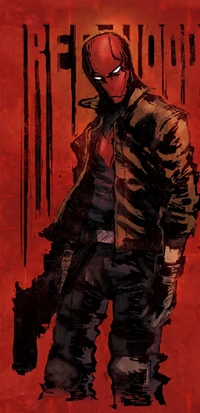 Red Hood in Camouflage: A Bold Illustration of Jason Todd