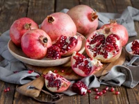 pomegranate, fruit, food, natural foods, ingredient wallpaper