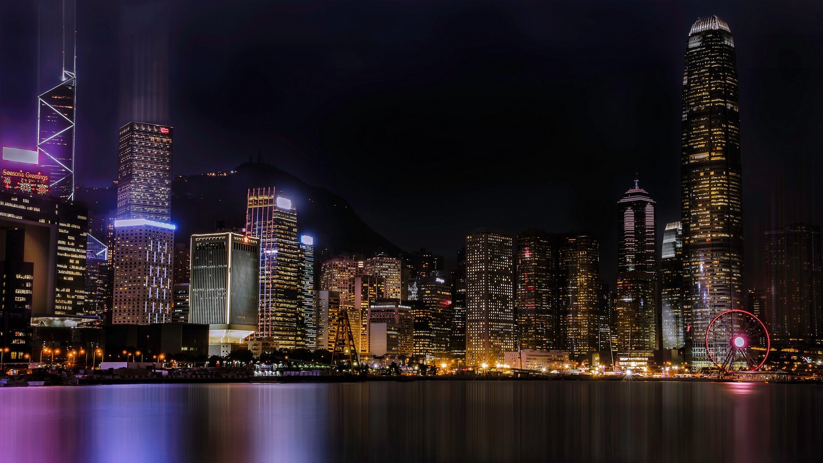 night, skyscraper, city, cityscape, metropolis wallpaper