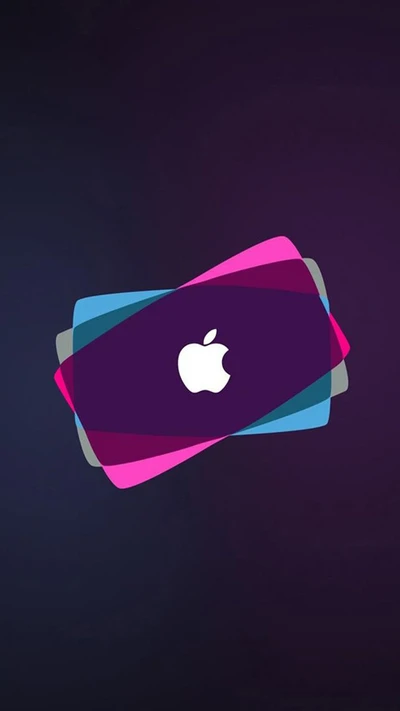 apfel, blau, farben, iphone, logo