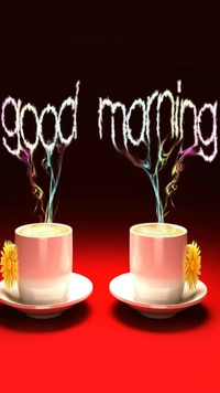 beautiful, coffee, cup, good, good morning wallpaper