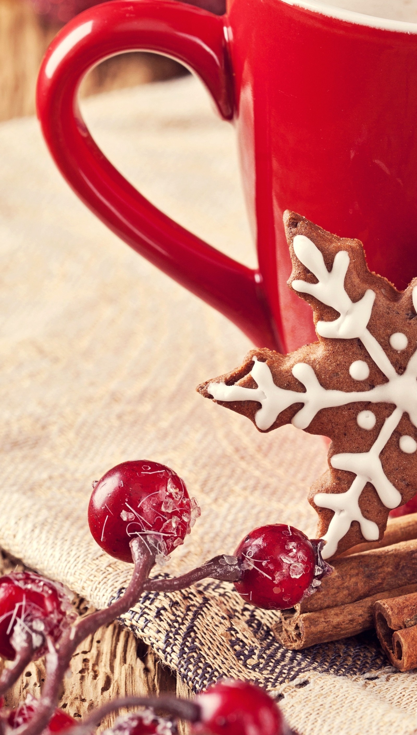 Téléchargez le fond d'écran tasse, rouge, hiver