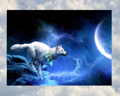 moon, wolf