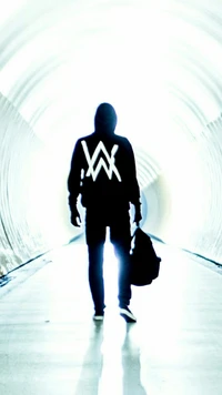 alan walker, estompé, blanc, musique, dj