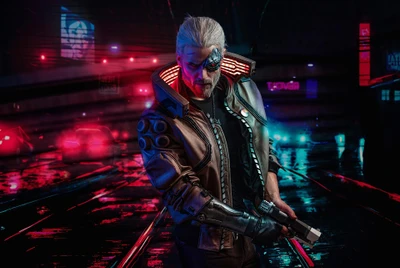 cyberpunk 2077, геральт из ривии, geralt of rivia, ведьмак, the witcher