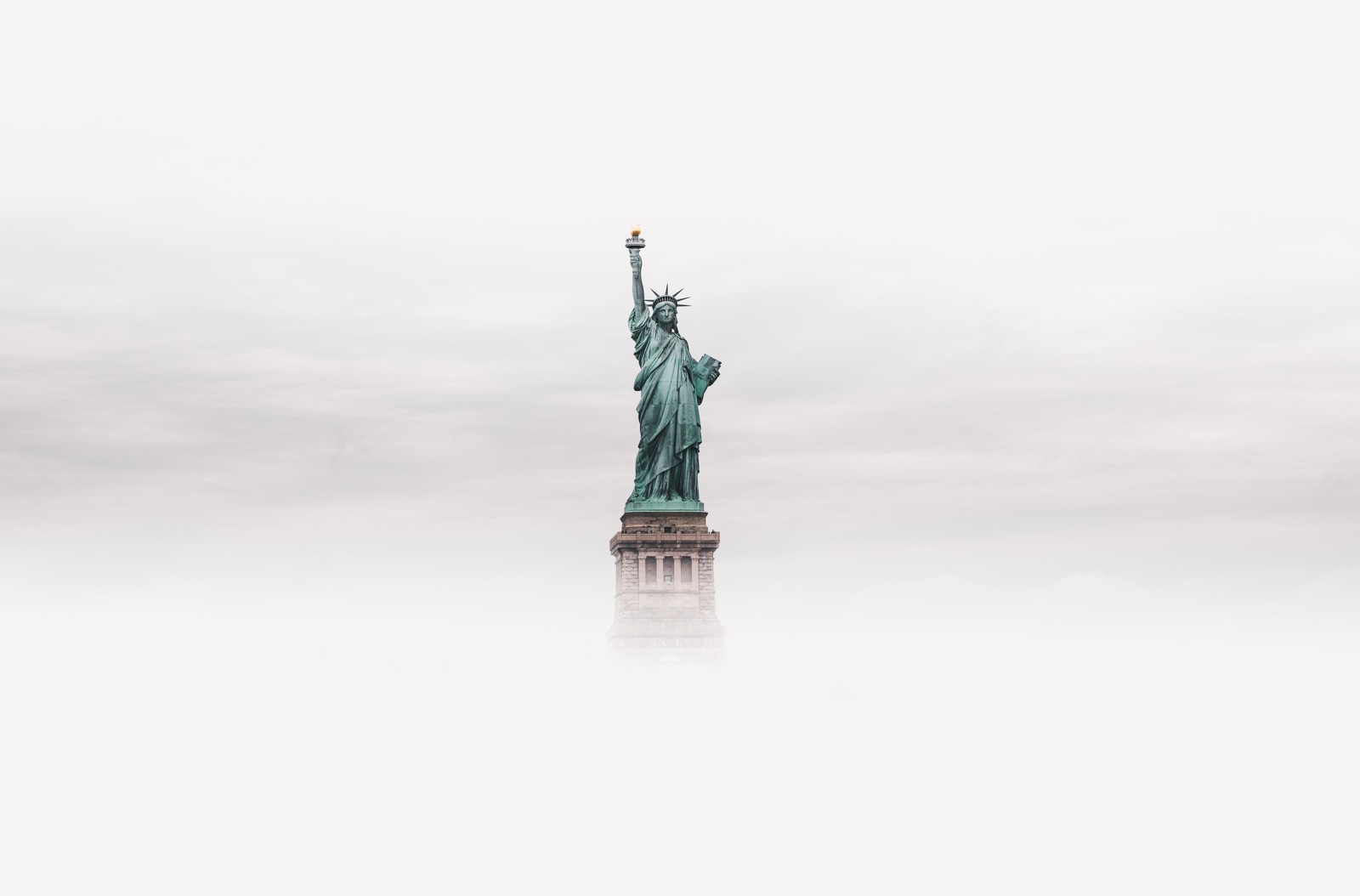 Lade freiheitsstatue, usa, new york, national monument statue of liberty, statue Hintergrund herunter