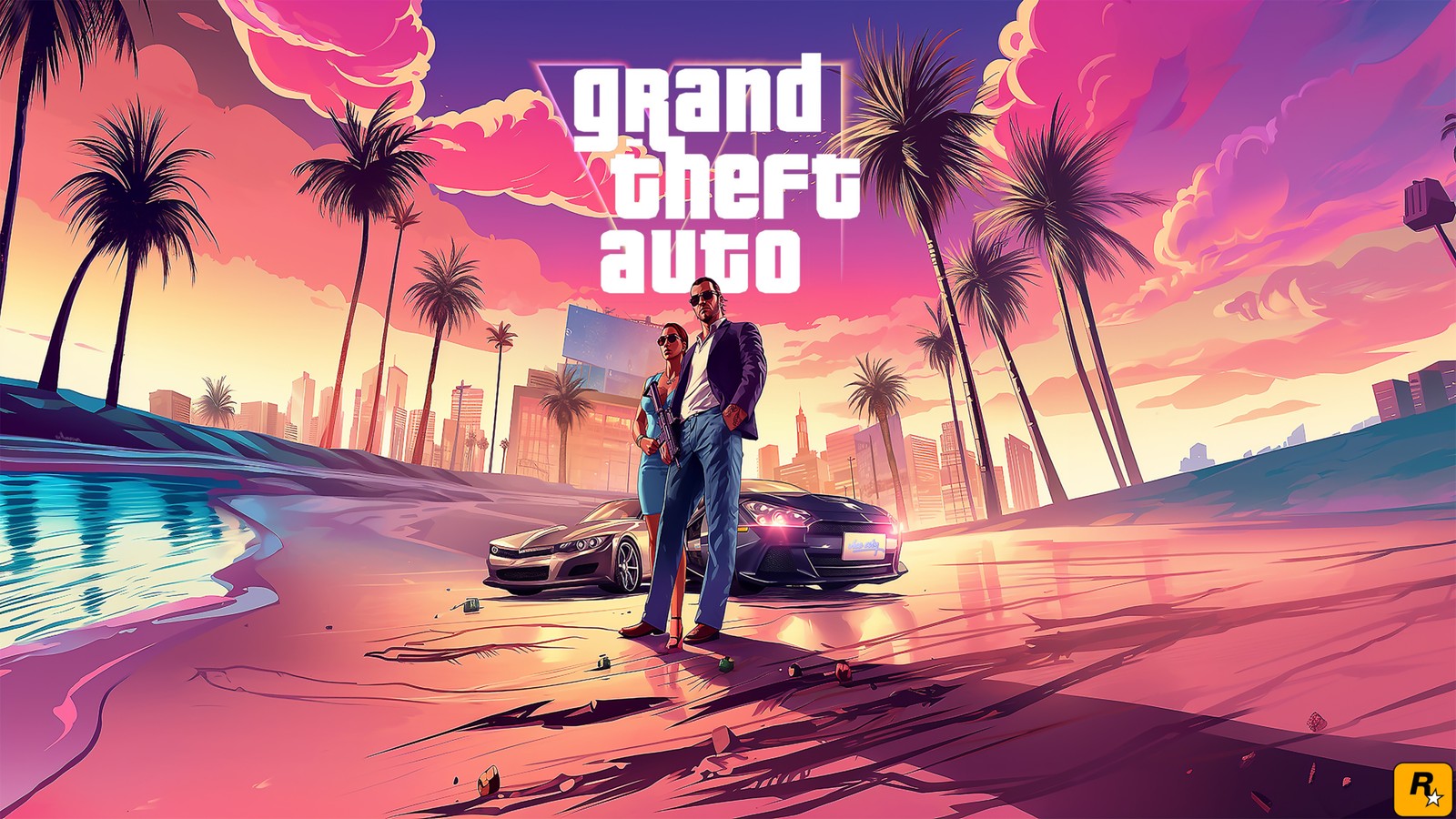 Baixar gta 6, arte de fãs, grand theft auto vi, jogos, papel de parede 4k grátis