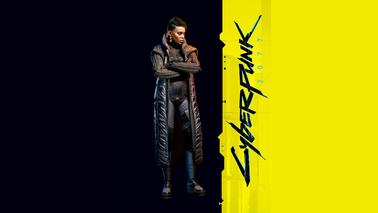 Скачать обои cyberpunk 2077, видеоигра, бригитта, brigitte