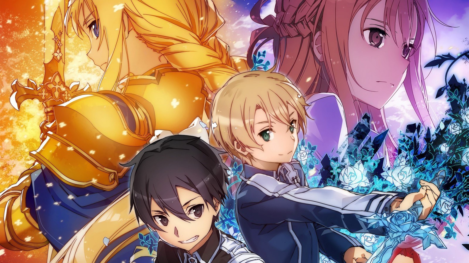 kirito, kazuto kirigaya, eugeo, alice zuberg, asuna yuuki wallpaper