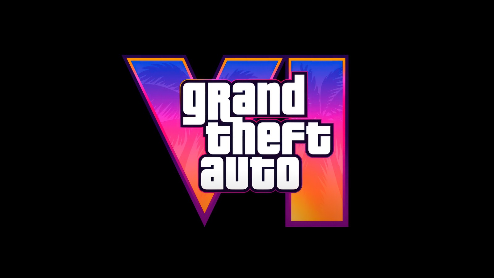 Descargar fondo de pantalla grand theft auto 6, videojuego, gta 6, gta vi, logotipo