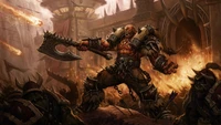 garrosh hellscream, world of warcraft, video game, orc wallpaper