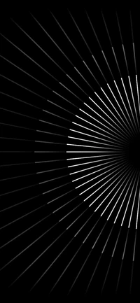 Radiance monochrome : Un cercle concentrique de lumière et de lignes