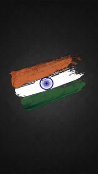 Abstract Indian Flag Representation