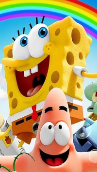 bob esponja, spongebob, feliz, fanny