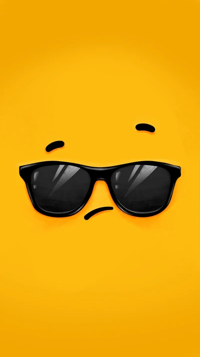 emoji, lunettes de soleil