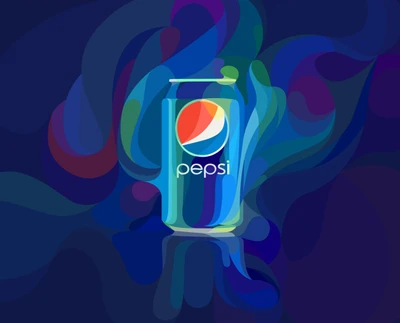 Lebendiges abstraktes Pepsi-Dosen-Design in HD