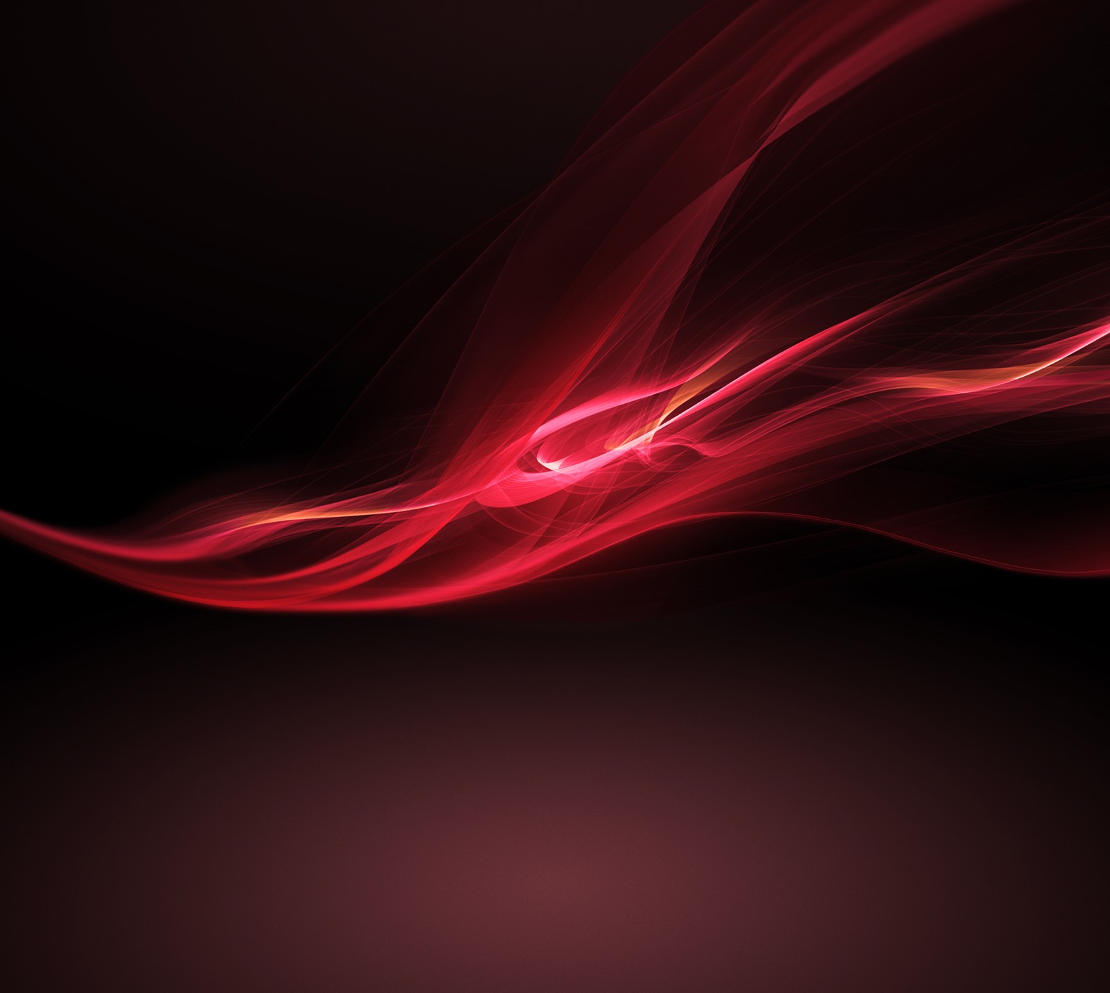 Abstract red background with smooth lines and waves (abstract, red, xperia)