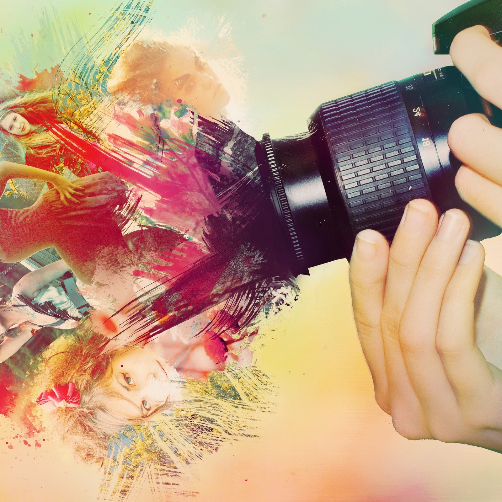 abstract, camera, colors, shoot wallpaper