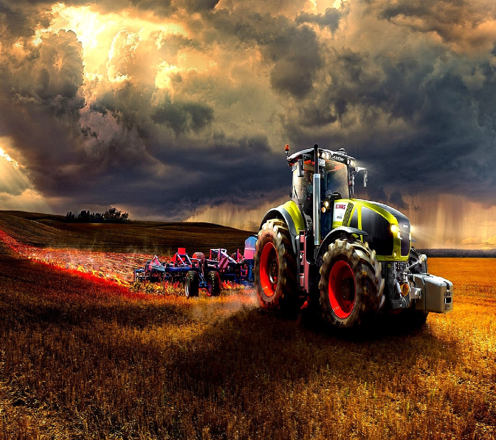 Lade traktor Hintergrund herunter