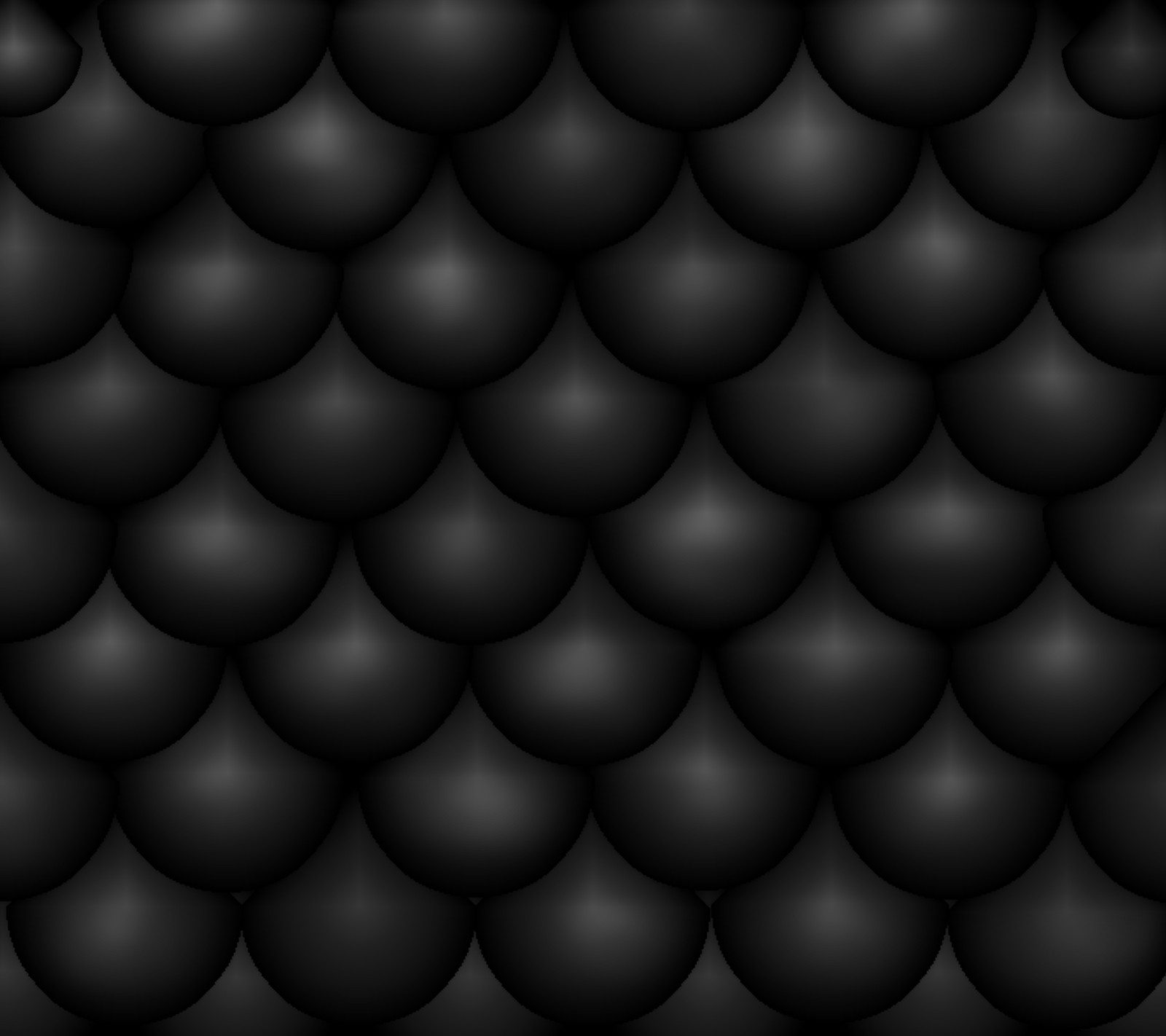 Black background with a pattern of black spheres (abstract, black, blobs)