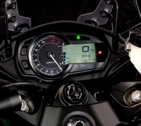 Motorcycle Dashboard Display Featuring Speedometer and Odometer