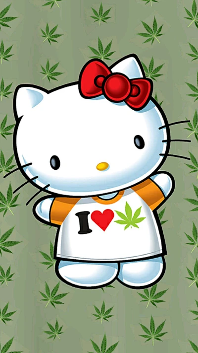 caricatura, lindo, divertido, hd, hello kitty