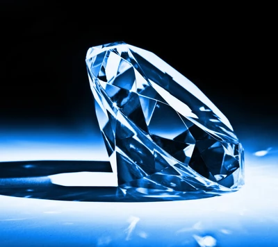 Radiant Diamond on a Dark Surface