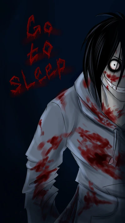 Go to Sleep: Creepy Horror Wallpaper