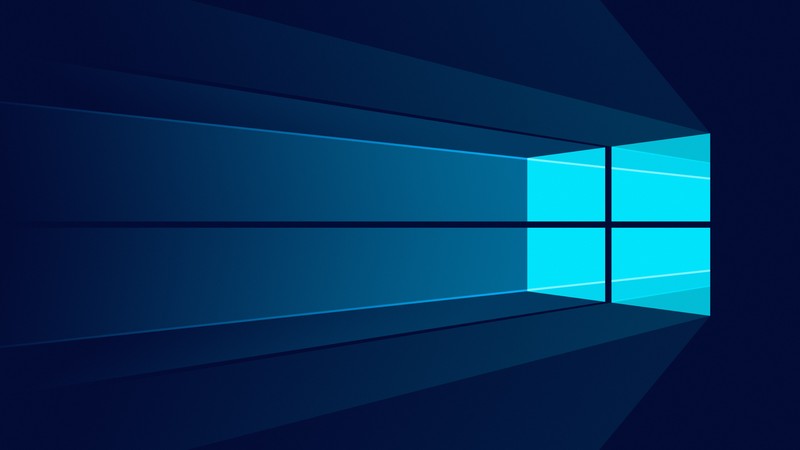 Обои windows 10 - обои windows 10 (windows 10, microsoft windows, минималистичный, синий фон, простой)