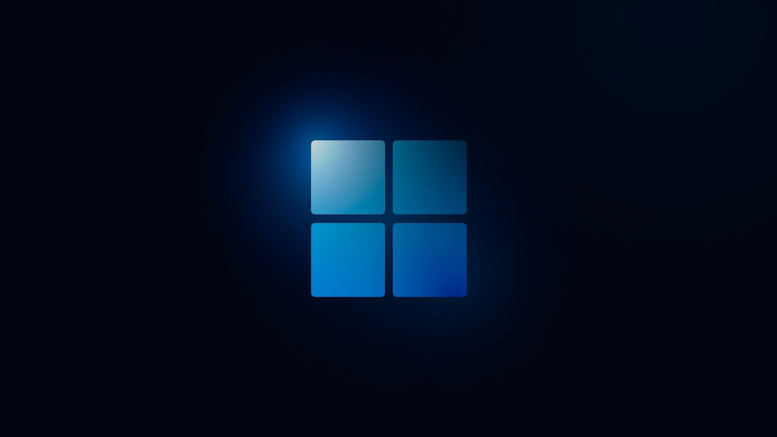 A close up of a blue window with a black background (blue aesthetic, windows 11, dark background, stock, 5k)