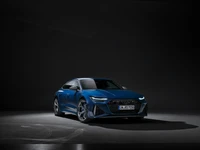 audi rs 7 sportback performance, arrière plan sombre, 5k, noir foncé, voitures