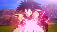 Raditz libérant sa puissance dans Dragon Ball Z: Kakarot