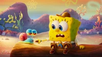 kid, spongebob squarepants, gary, the spongebob movie sponge on the run, movie