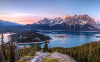 Majestic Mountain Reflection Over a Serene Lake at Dusk