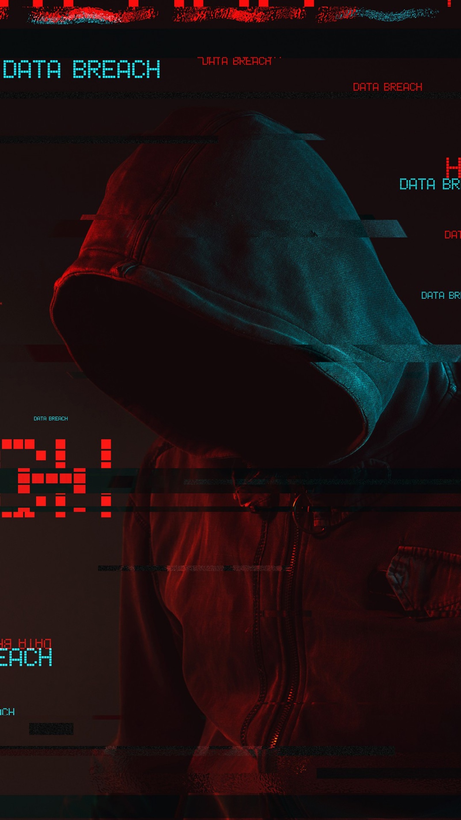 There is a man in a hoodie standing in front of a computer screen (computer, games, hacker 4k 8k wallpaper, movies, tech)