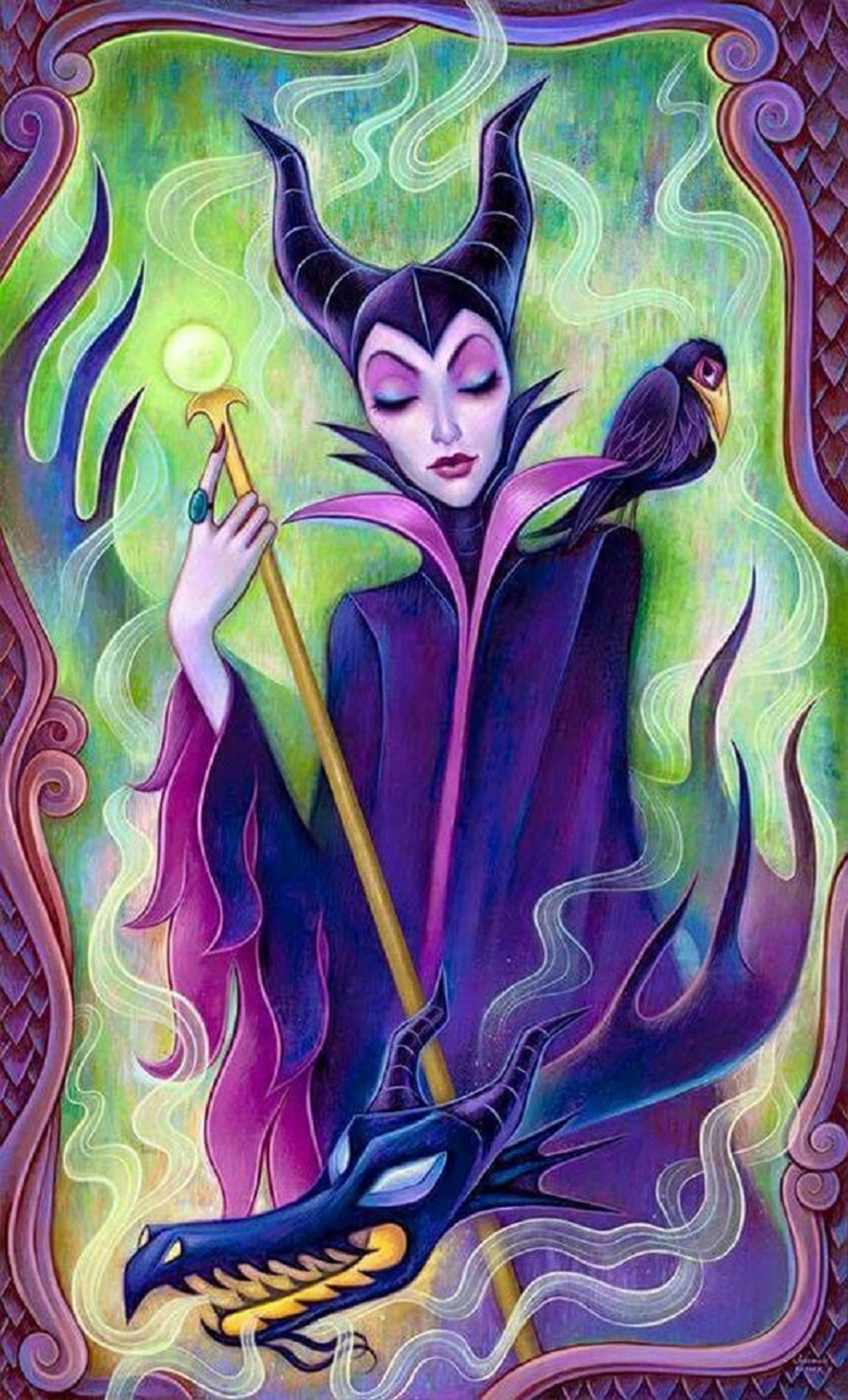 Lade drache, maleficent, bösewicht Hintergrund herunter