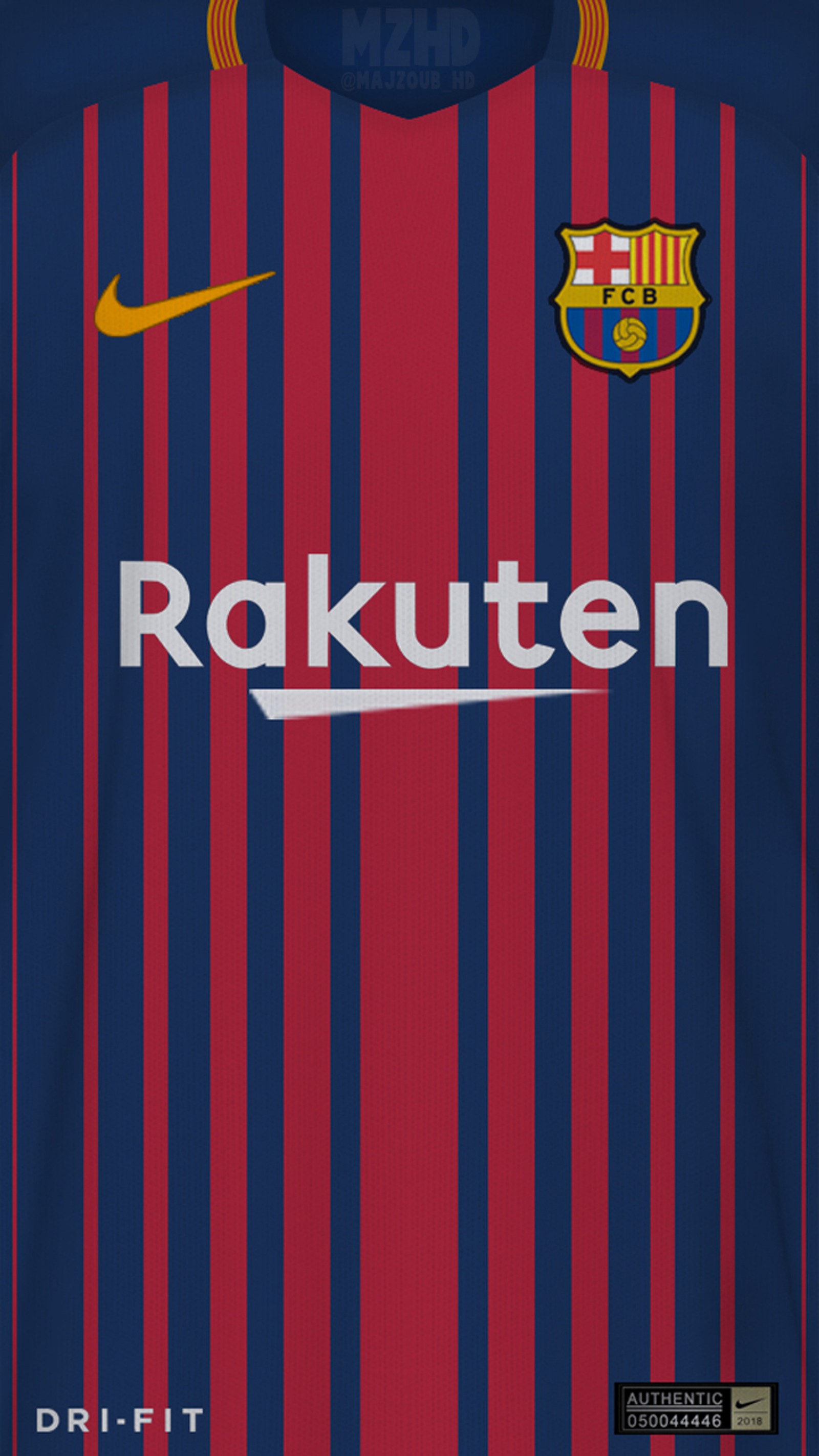 Un gros plan d'un maillot de football avec une rayure rouge et bleue (anime, barcelone, barcelona, noir, bleu)